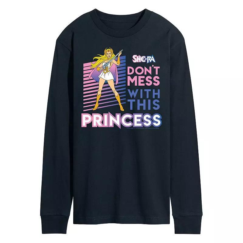 Mens SheRa Princess Long Sleeve Graphic Tee Blue Product Image
