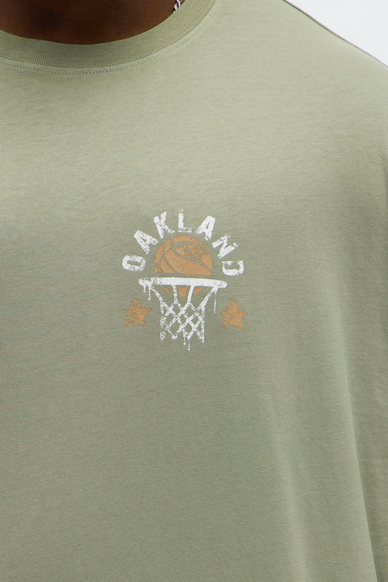 Oakland 78 Oversized Short Sleeve Tee - Olive Product Image