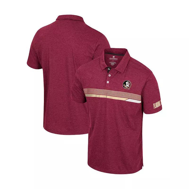 Men's Colosseum  Garnet Florida State Seminoles No Problemo Polo, Size: Large, Red Product Image