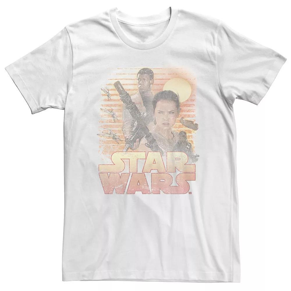 Men's Star Wars Rey Finn Chewbacca Desert Battle Tee, Size: XXL, White Product Image