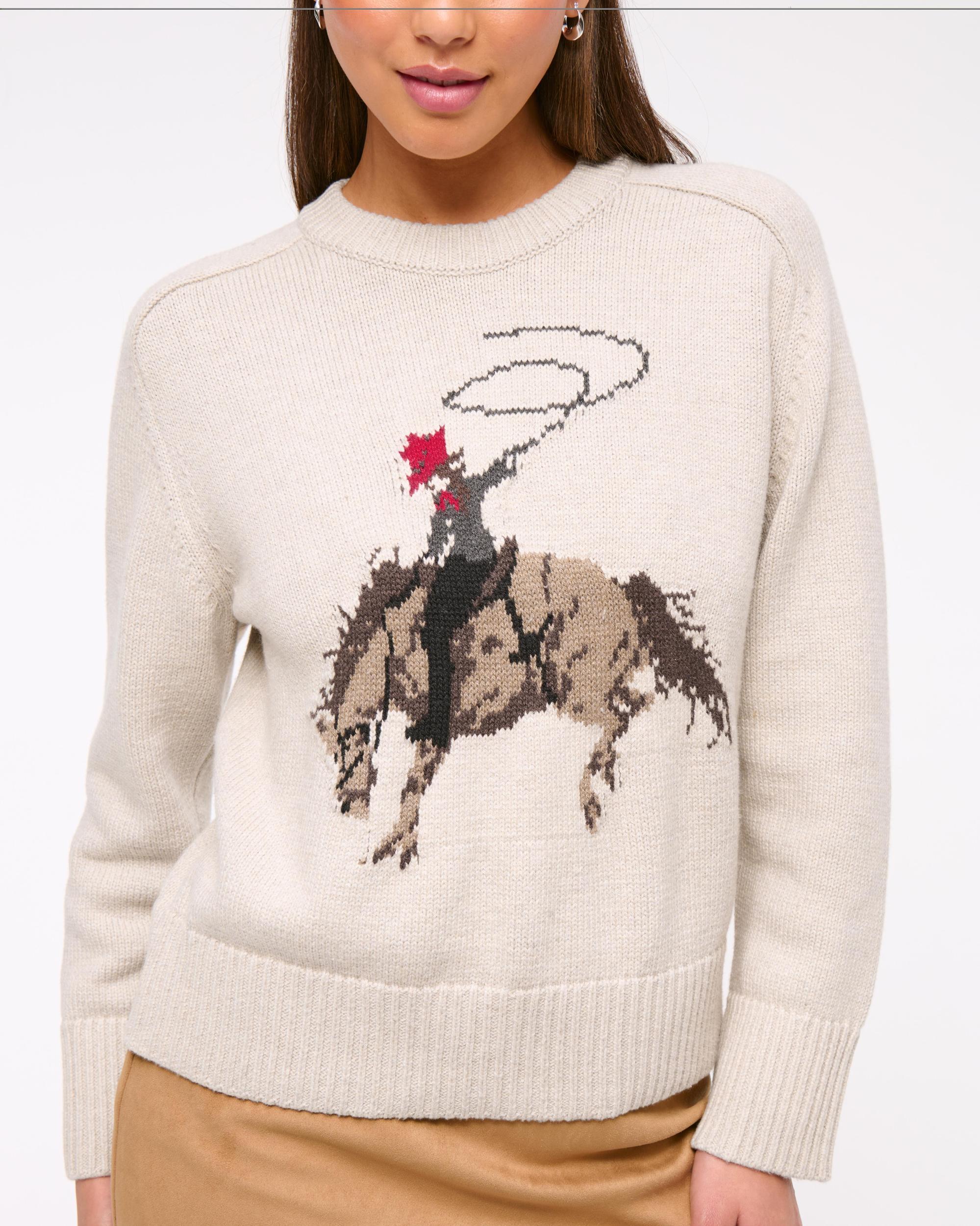 The A&F Madeline Textural Crew Sweater Product Image