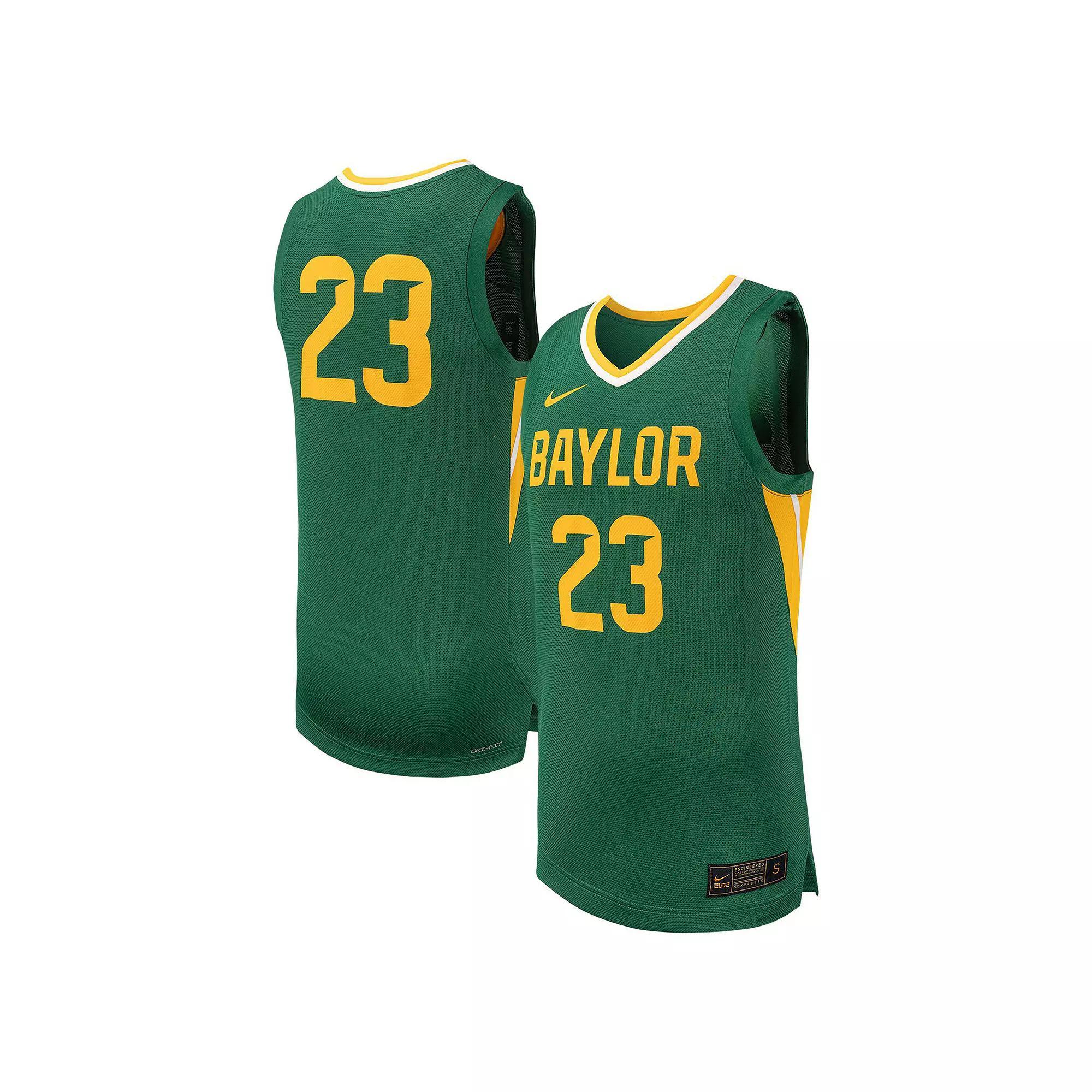 Men's Nike #23 Green Baylor Bears Replica Basketball Jersey, Size: Small, Bay Green Product Image