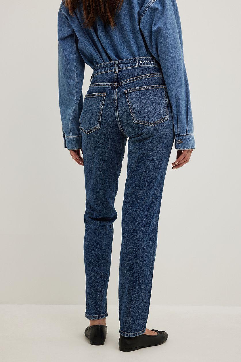 Slim Mid Waist Jeans Product Image