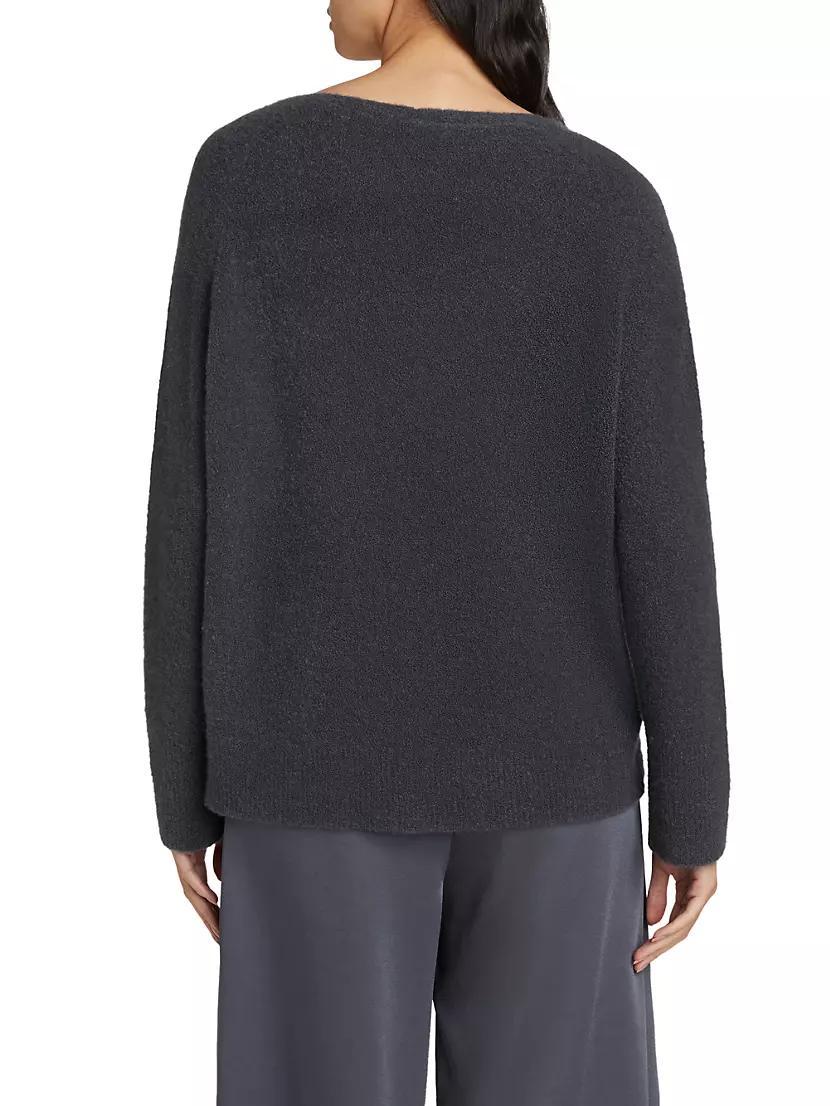 Merino & Cashmere-Blend Boat Neck Sweater Product Image