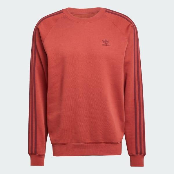 adidas Adicolor Classics 3-Stripes Crew Preloved Ruby XL Mens Product Image