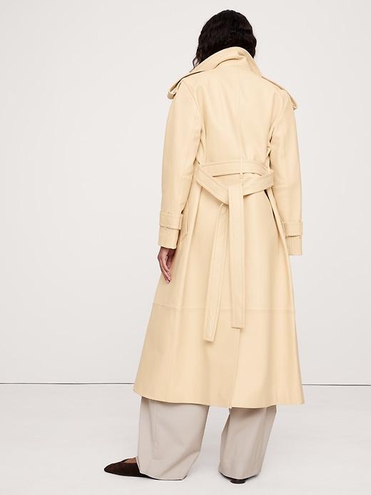 Leather Trench Coat Product Image