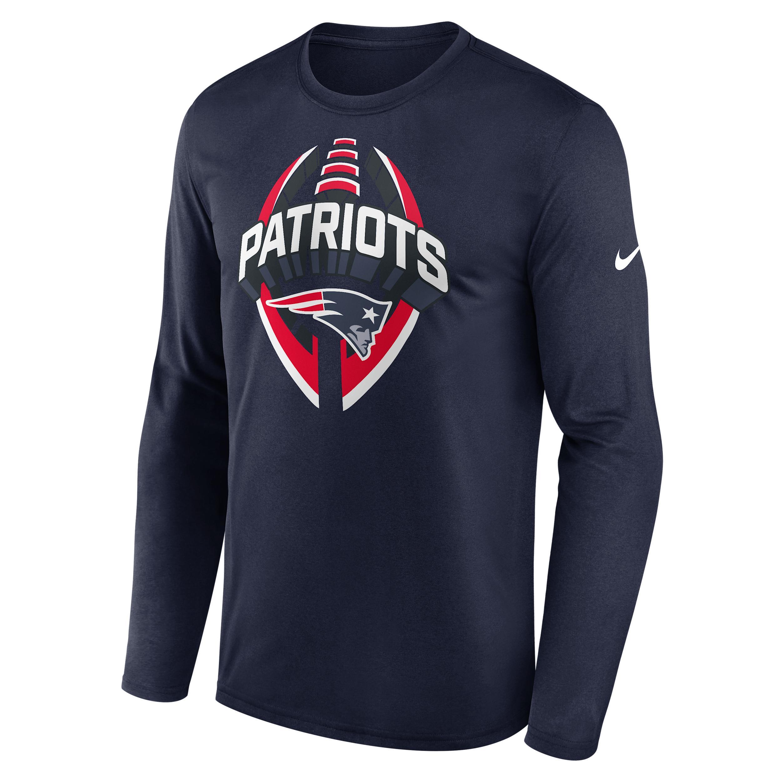 New England Patriots Legend Icon Nike Men's Dri-FIT NFL Long-Sleeve T-Shirt Product Image