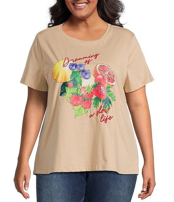 Skies Are Blue Plus Dreaming Of Graphic Short Sleeve T-Shirt Product Image