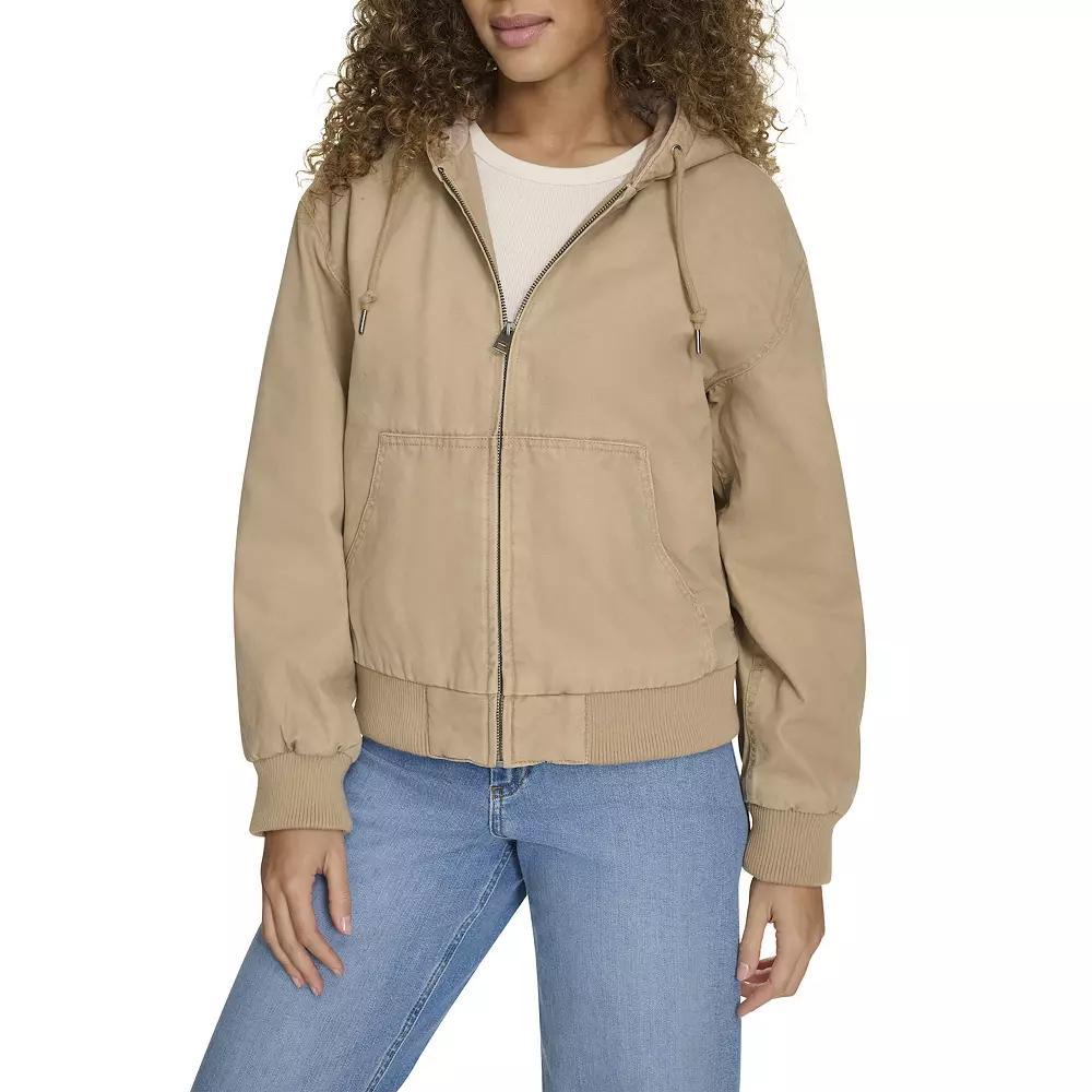 Women's Levi's® Quilted Lining Hoodie Bomber Jacket in Regular & Plus Size, Size: 1XL Product Image