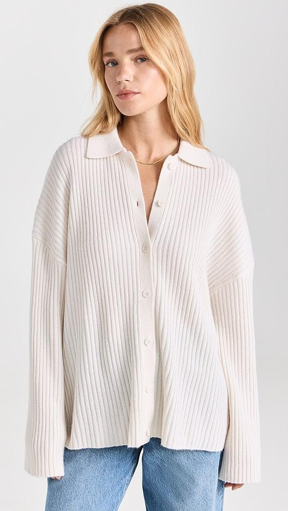 Reformation Fantino Cashmere Collared Cardigan | Shopbop Product Image
