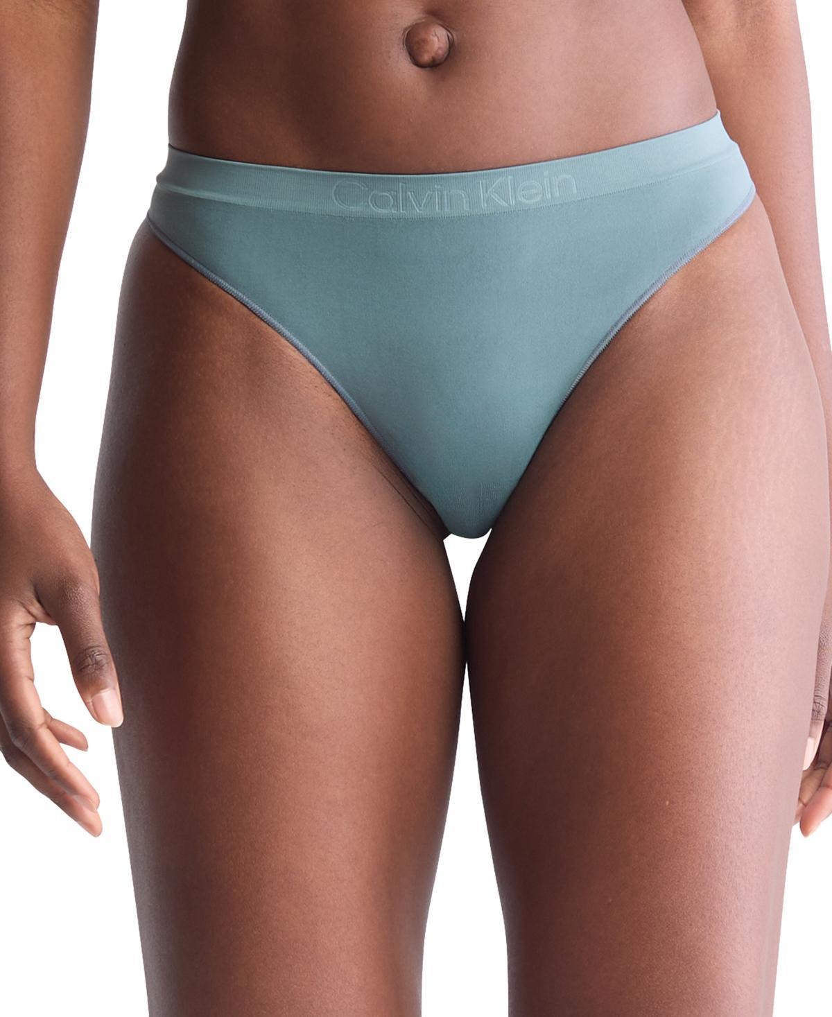 Calvin Klein Women's Bonded Flex Thong - Yellow - XL Product Image