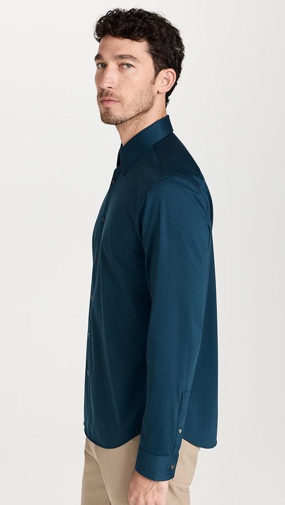 Theory Sylvain Shirt in Structure Knit | Shopbop Product Image