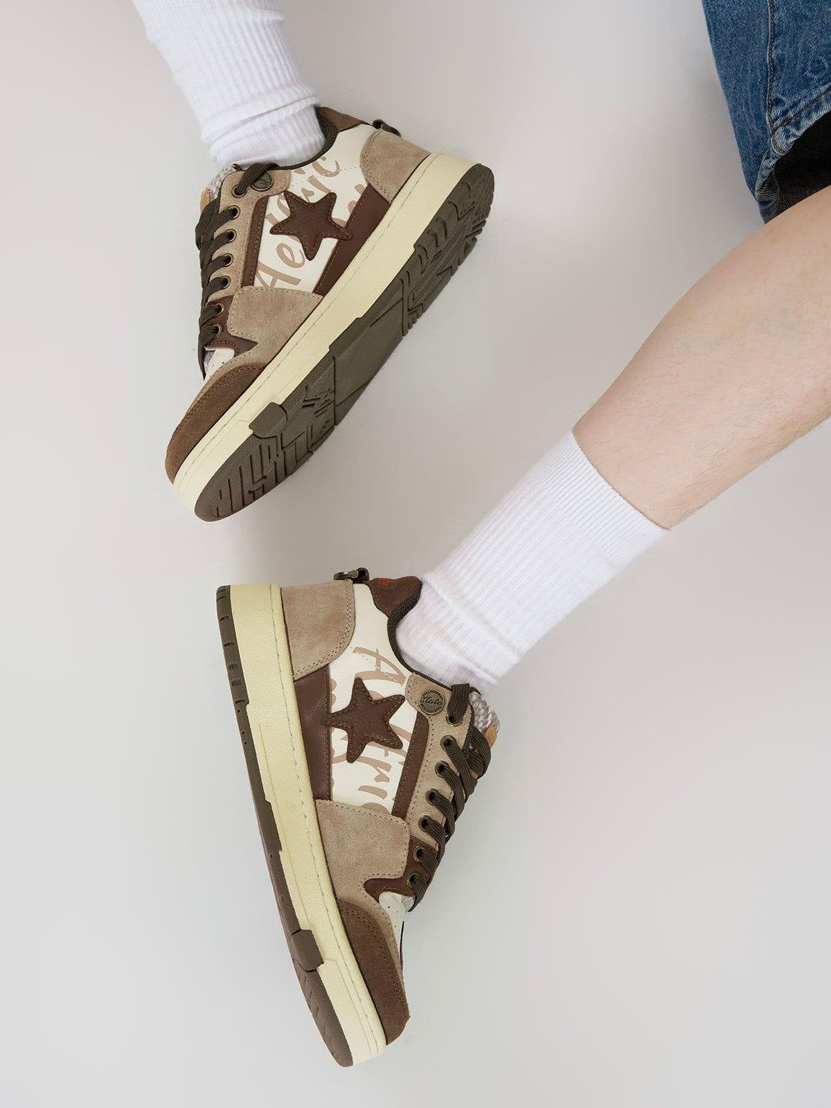 Starry Climb Stars Casual All-Match Denim Skate Shoes Product Image