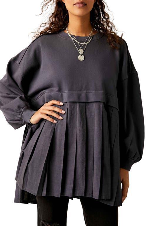 Womens Eleanor Pleated Trapeze Sweatshirt Product Image