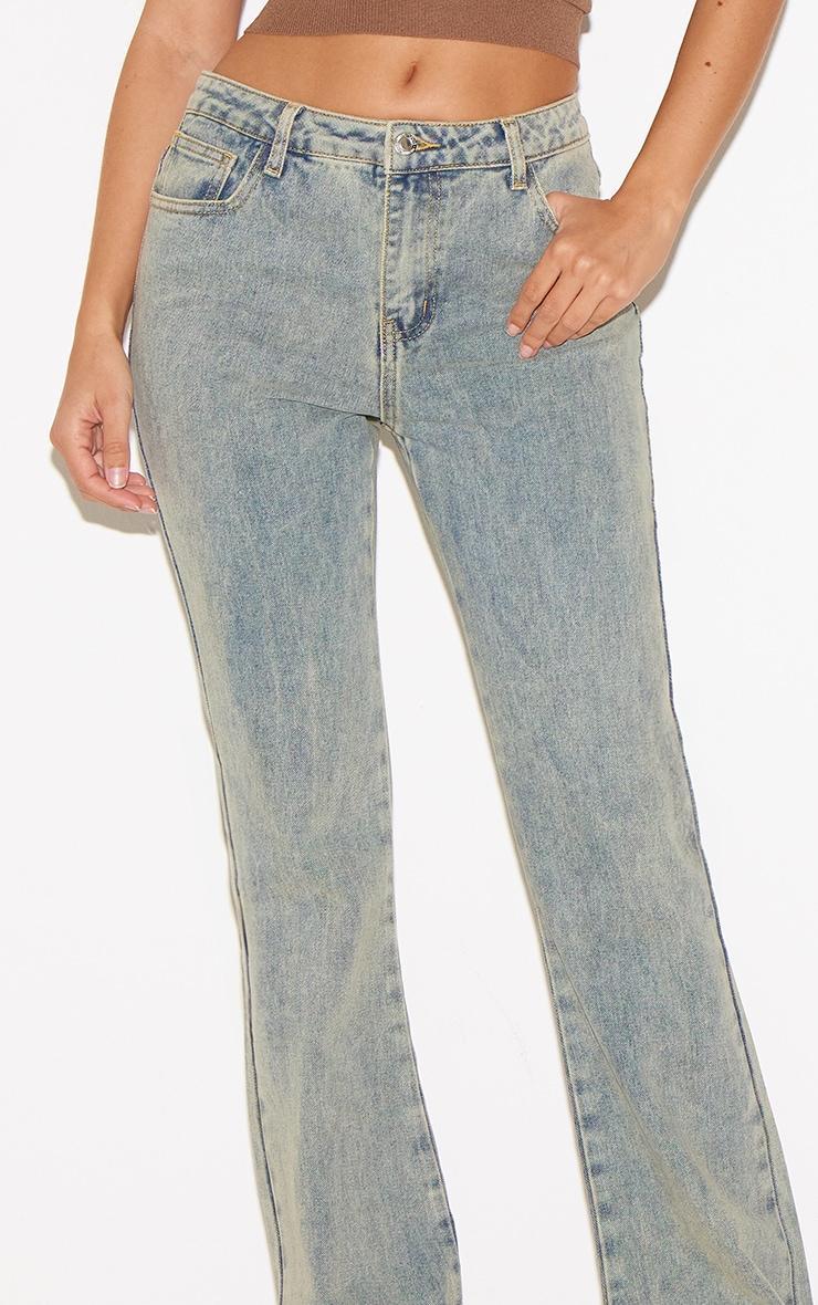 Vintage Slim Fit Low Rise Flared Jeans Product Image