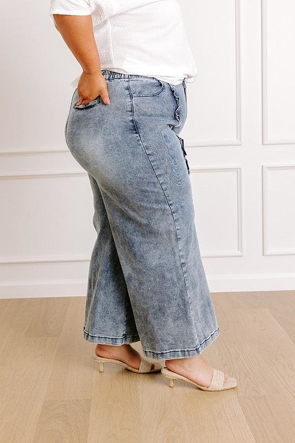 The Amelia High Waist Wide Leg Jeans Curves Product Image