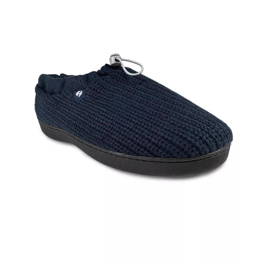 Heat Holders Men's Heatweaver Knit Adjustable Drawstring Slippers, Size: 9-10, Blue Product Image