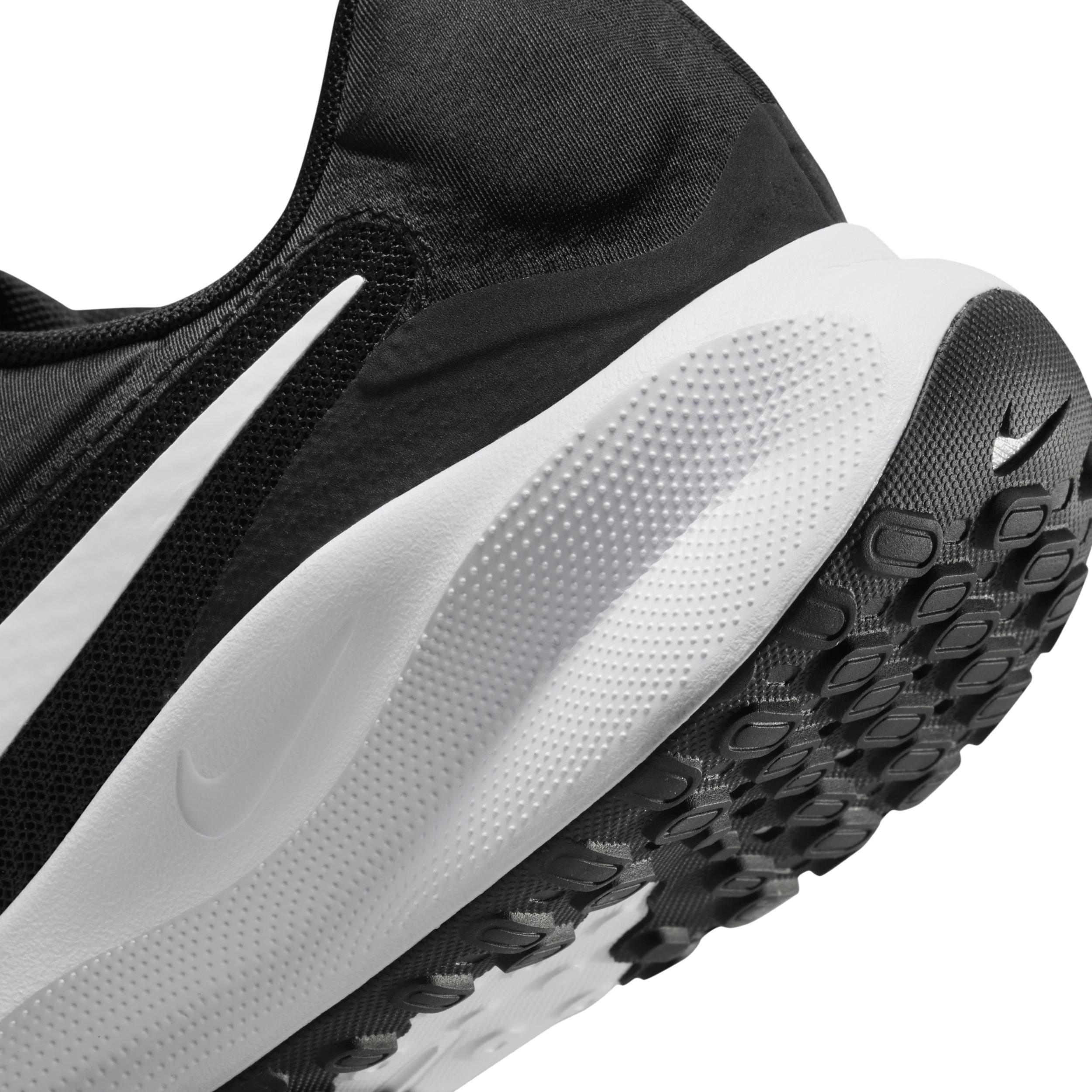 Nike Revolution 7 Men's Road Running Shoes, Size: 11 4E, Black White Product Image