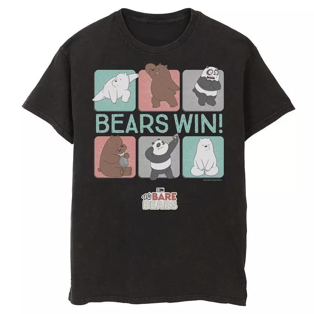 Mens Cartoon Network We Bare Bears Portrait Panels Tee Product Image