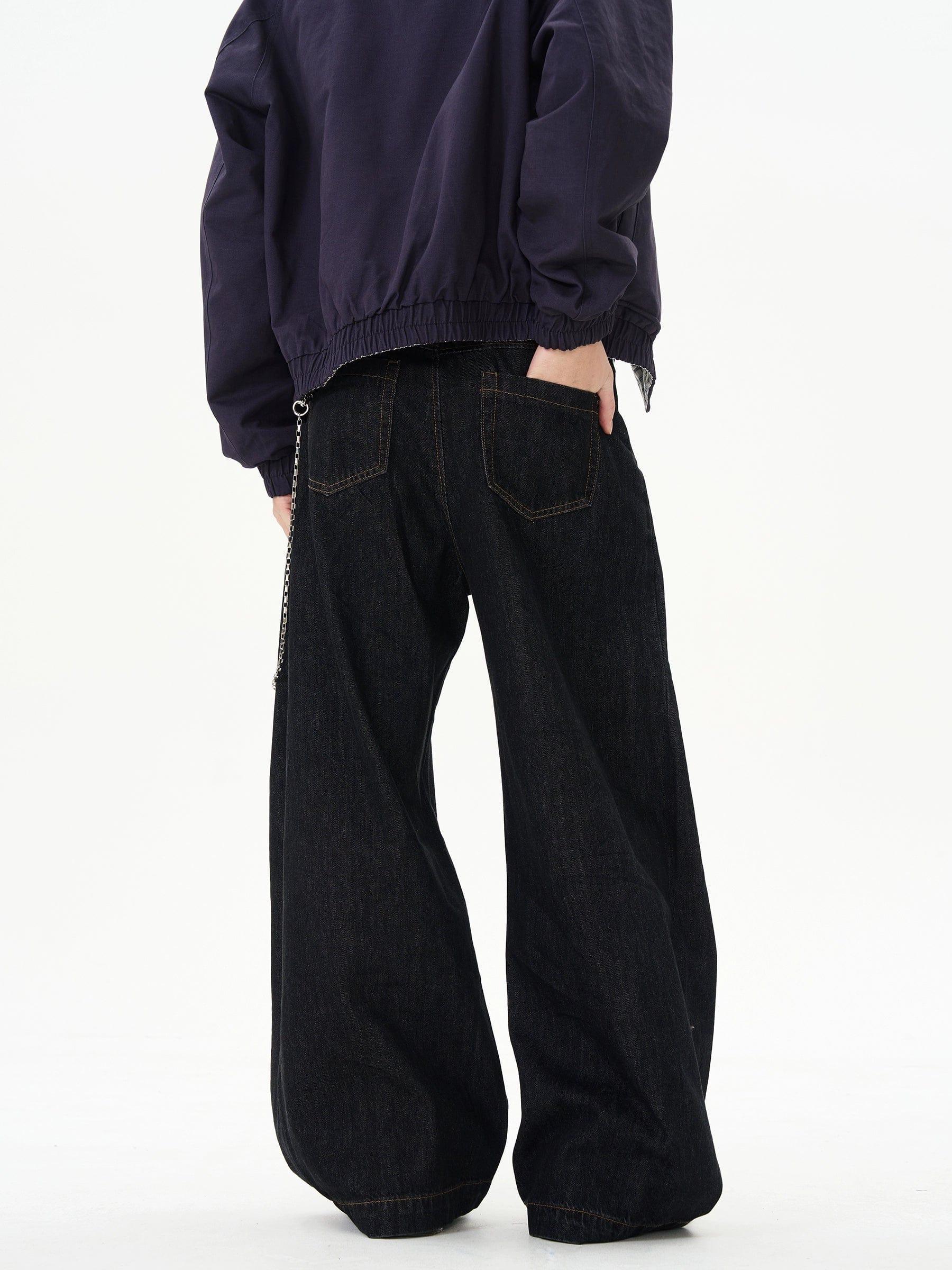 RT No. 12228 BLACK DENIM SCIMITAR JEANS Product Image