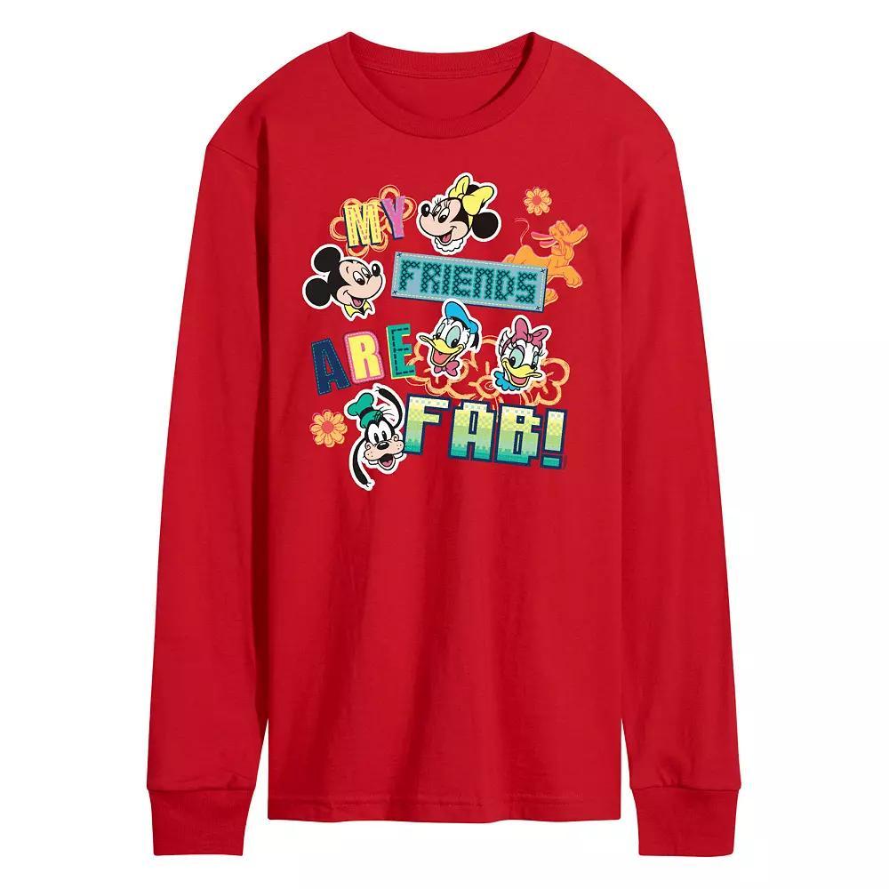 Disneys Mens Friends Are Fab Long Sleeve Tee Product Image