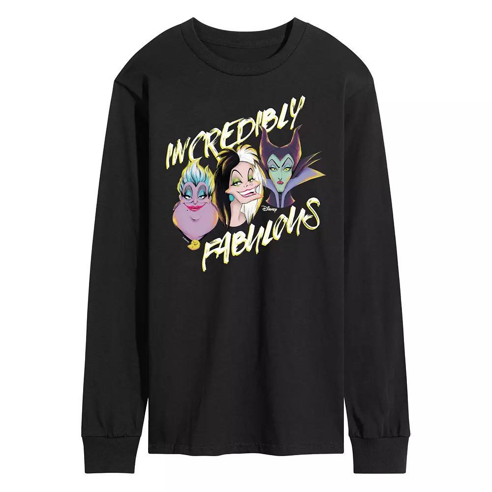 Disney Villains Mens Incredibly Fabulous Long Sleeve Graphic Tee Product Image