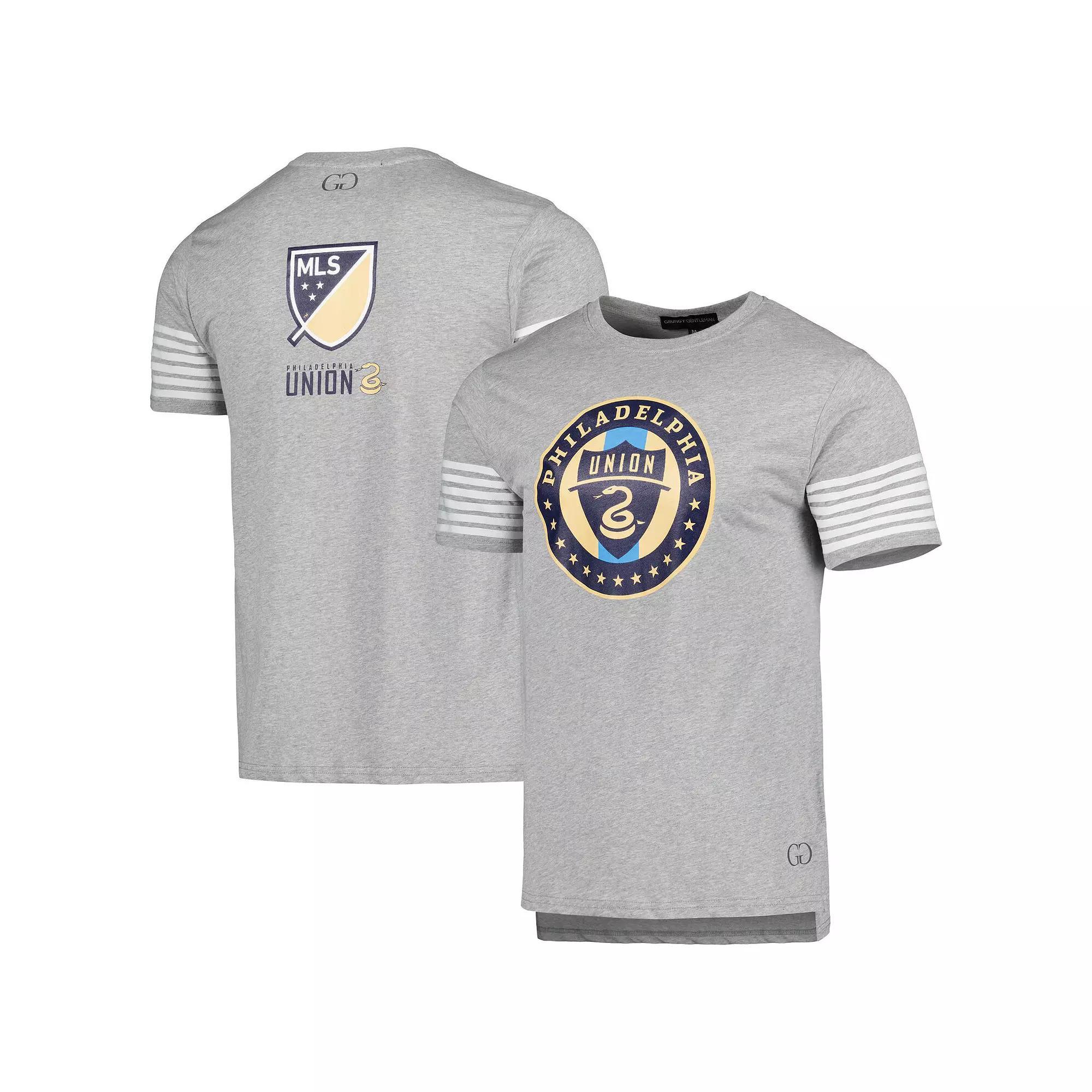 Men's Heather Gray Philadelphia Union T-Shirt, Size: Large, Uni Grey Product Image