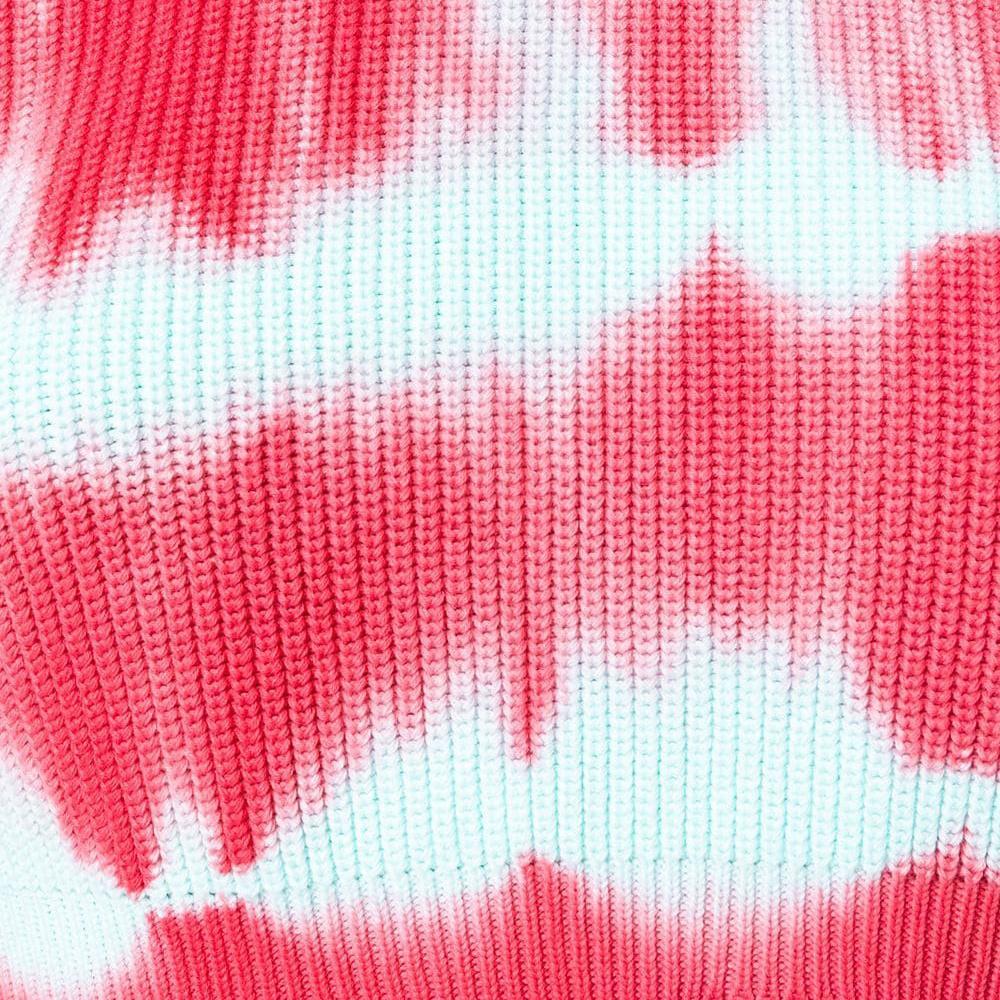 MSGM Imitation Old Knitted Pullover In Red Product Image