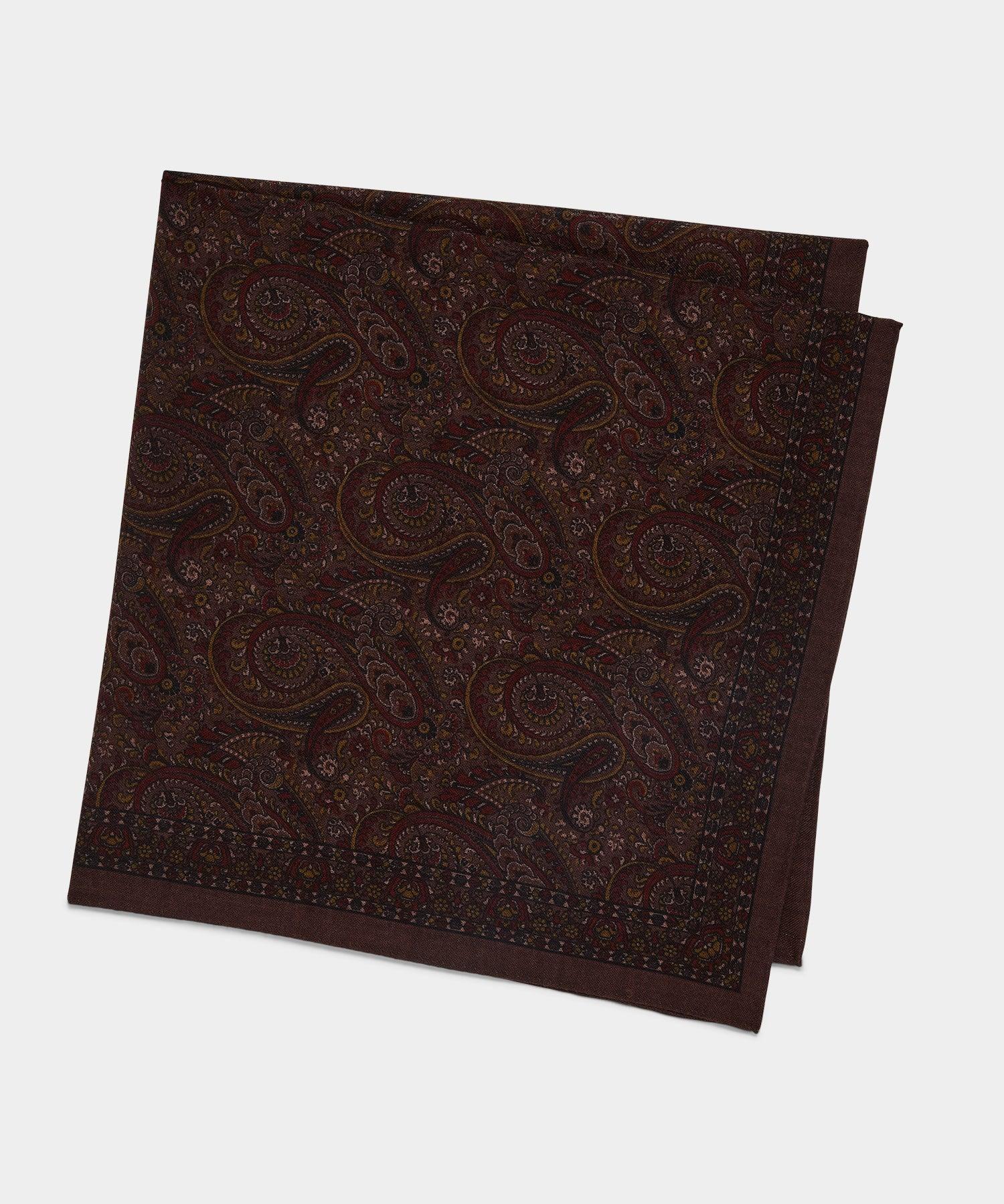 Italian Wool Paisley Neckerchief Product Image