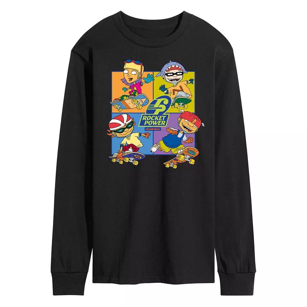 Mens Nickelodeon Rocket Power Grid Long Sleeve Tee Product Image