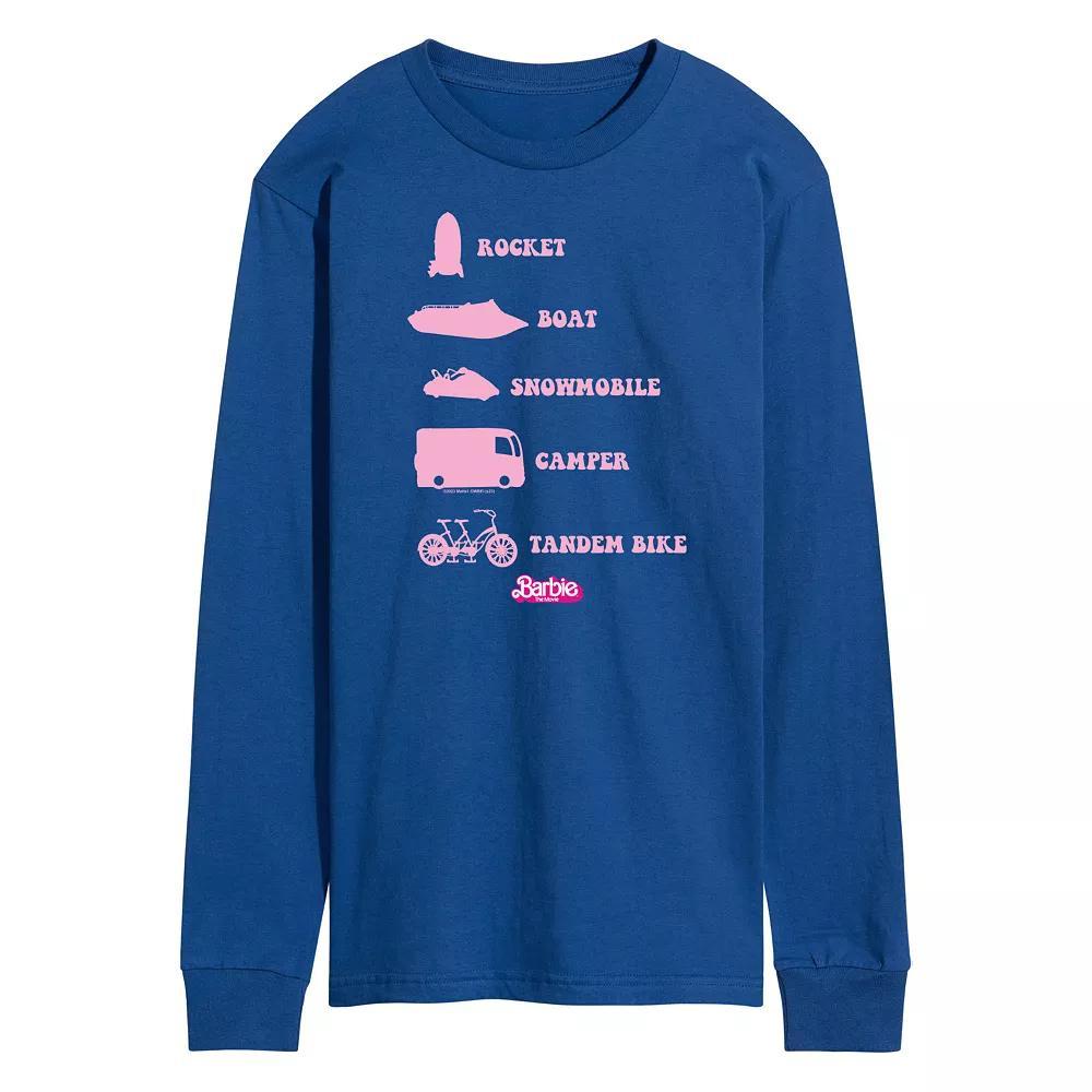 Mens Barbie Theatrical Vehicles Long Sleeve Graphic Tee Product Image
