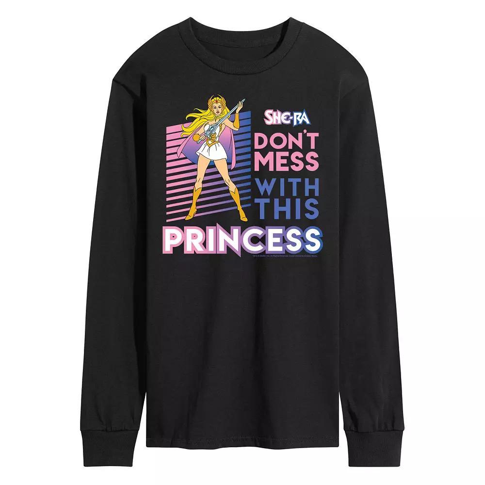 Mens SheRa Princess Long Sleeve Graphic Tee Blue Product Image