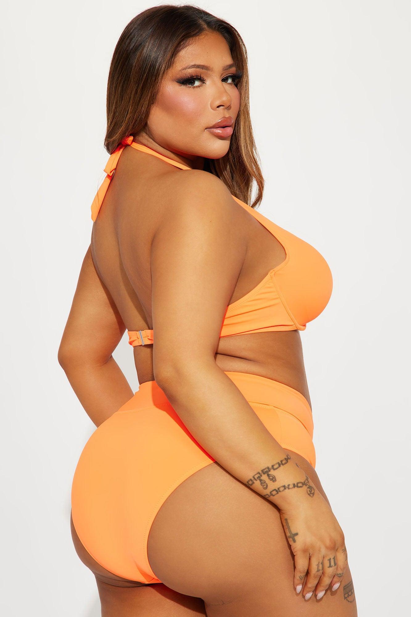 Adventures At The Beach 2 Piece Bikini - Neon Orange Product Image
