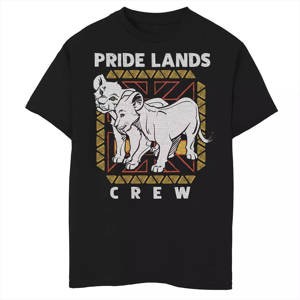 Disney's The Lion King Men's Simba & Nala Pride Lands Crew Graphic Tee, Size: XXL, Black Product Image