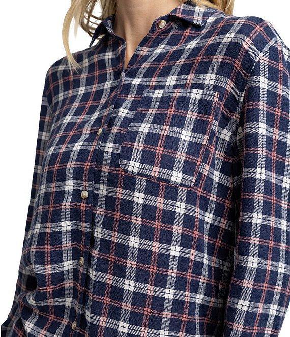 Southern Tide Niki Chilly Morning Plaid Long Sleeve Button Front Shirt Product Image