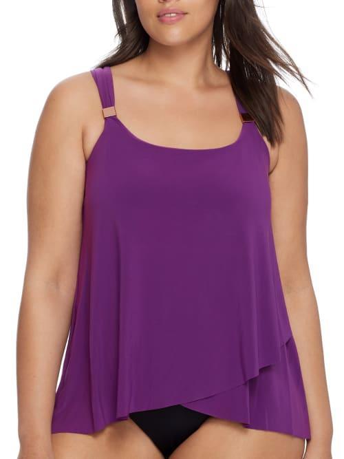 Miraclesuit Solid Dazzle Underwire Tankini Swim Top Product Image