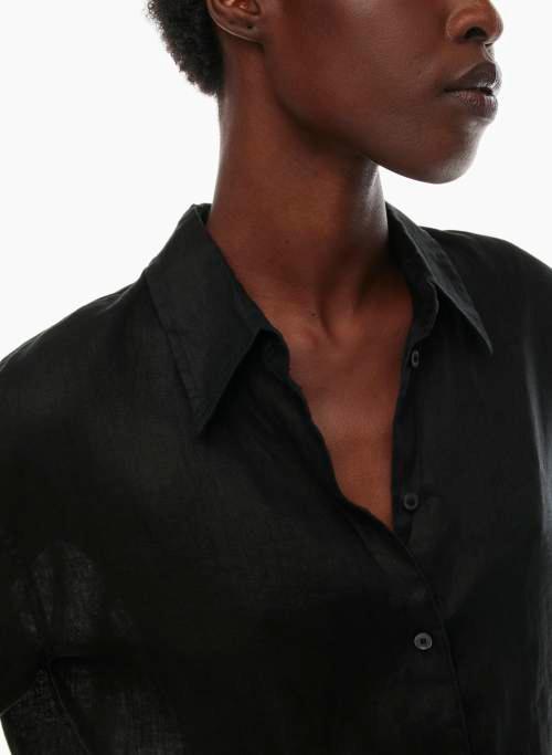 essential relaxed linen shirt Product Image