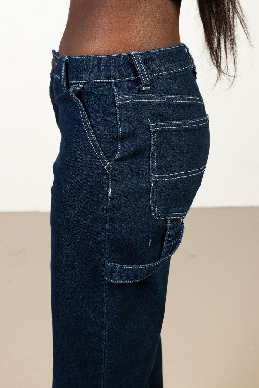 Dark Wash Carpenter Jeans Product Image