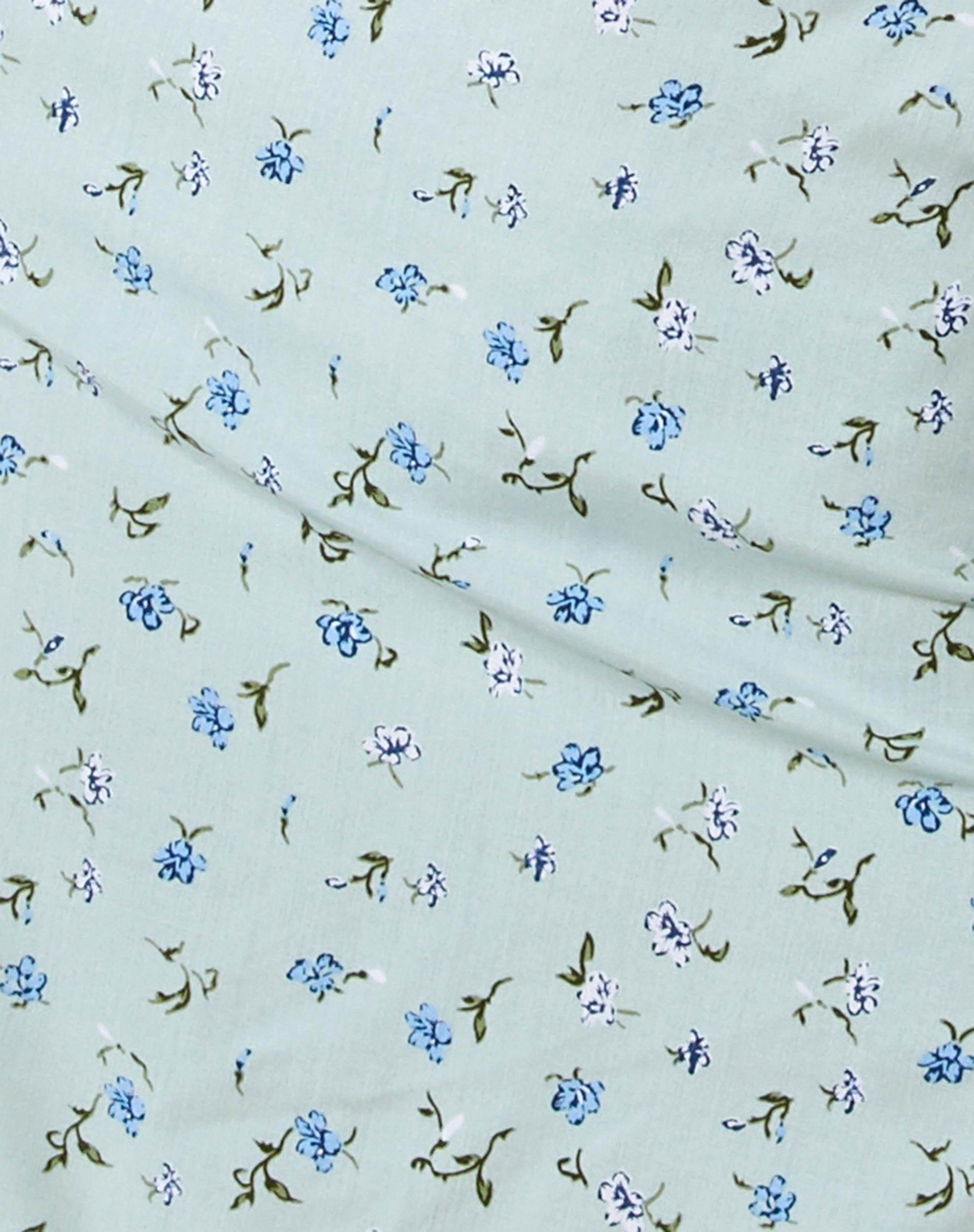 Sheny Mini Skirt in Pretty Petal Green Product Image