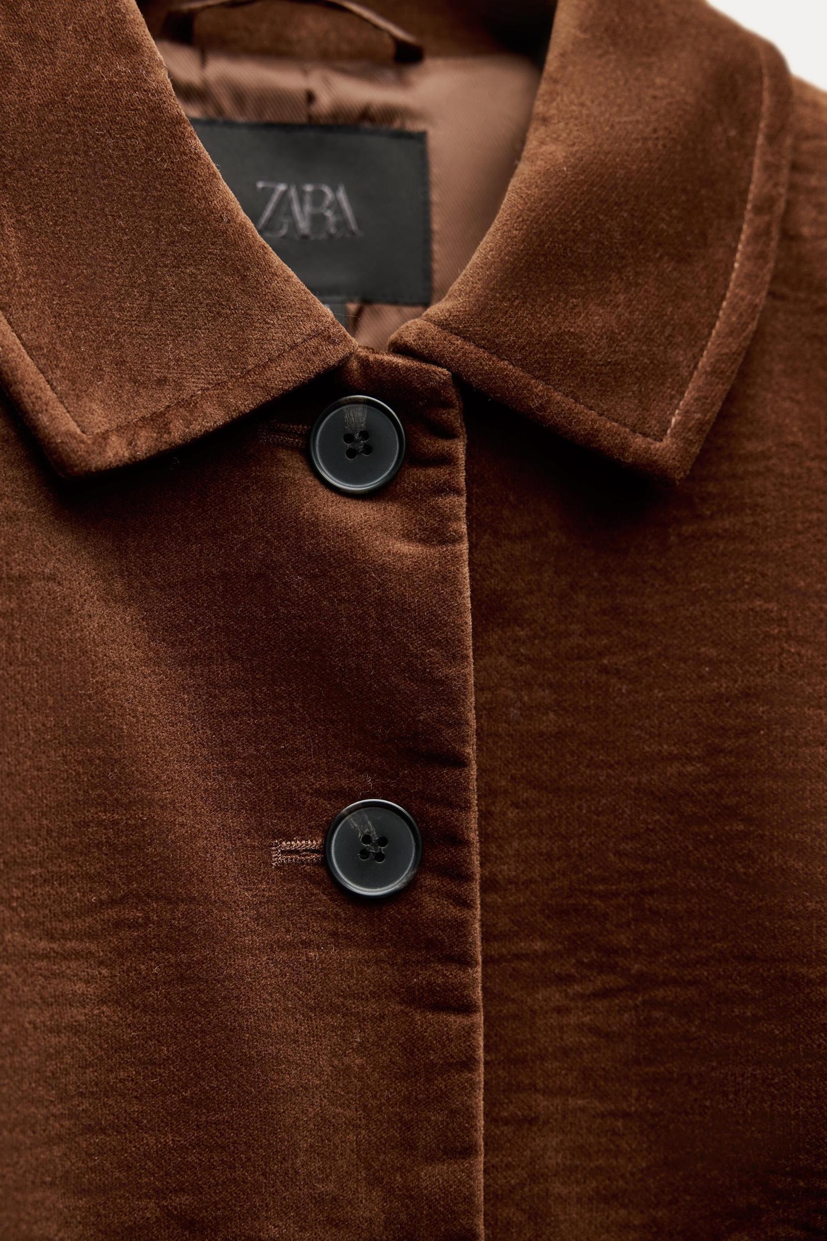 CROPPED VELVET JACKET Product Image