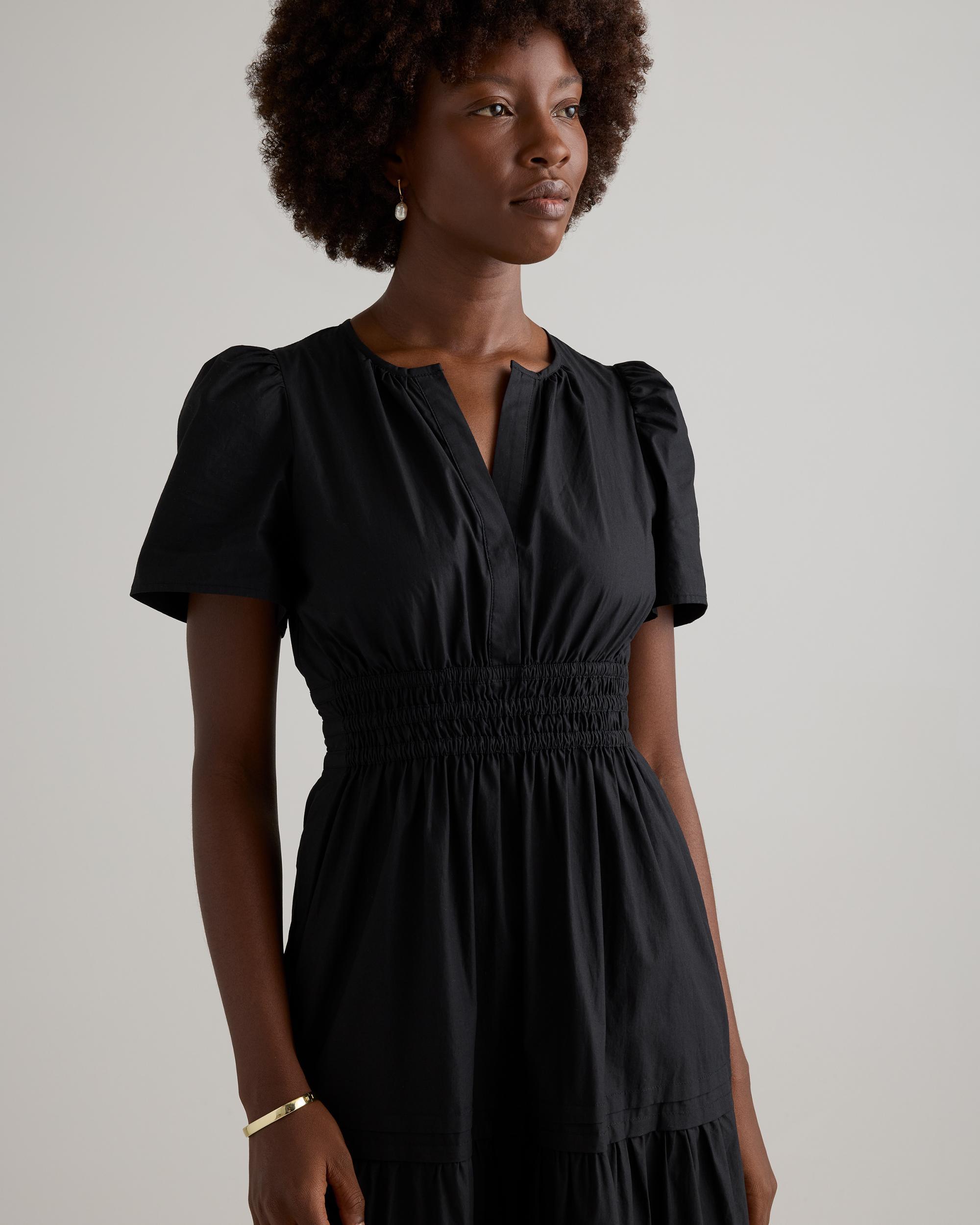 Quince | Women's Poplin Tiered Maxi Dress Size XL, Cotton Product Image