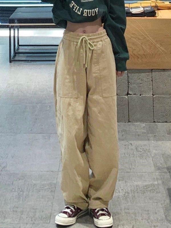 Pocket Straight Leg Cargo Pants Product Image