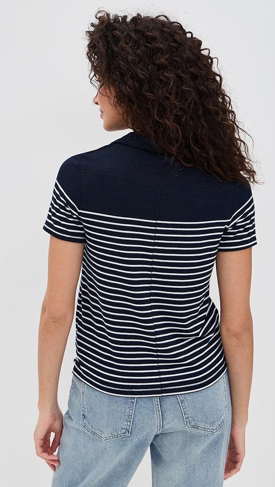 rag & bone The Knit Stripe Polo | Shopbop Product Image