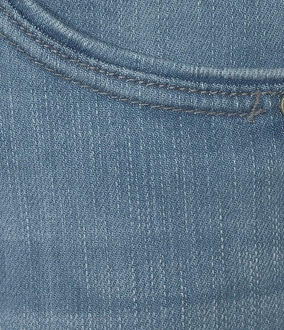 Democracy Plus Size #double;Ab#double;solution® Slim Straight High Rise Embroidered Cascading-D Back Pocket Jeans Product Image