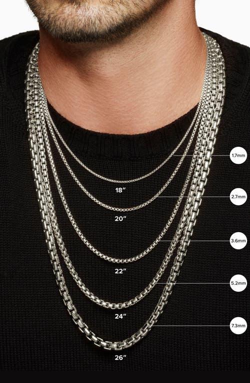 David Yurman Mens Small Box Chain Necklace 2.7mm, 20 Product Image