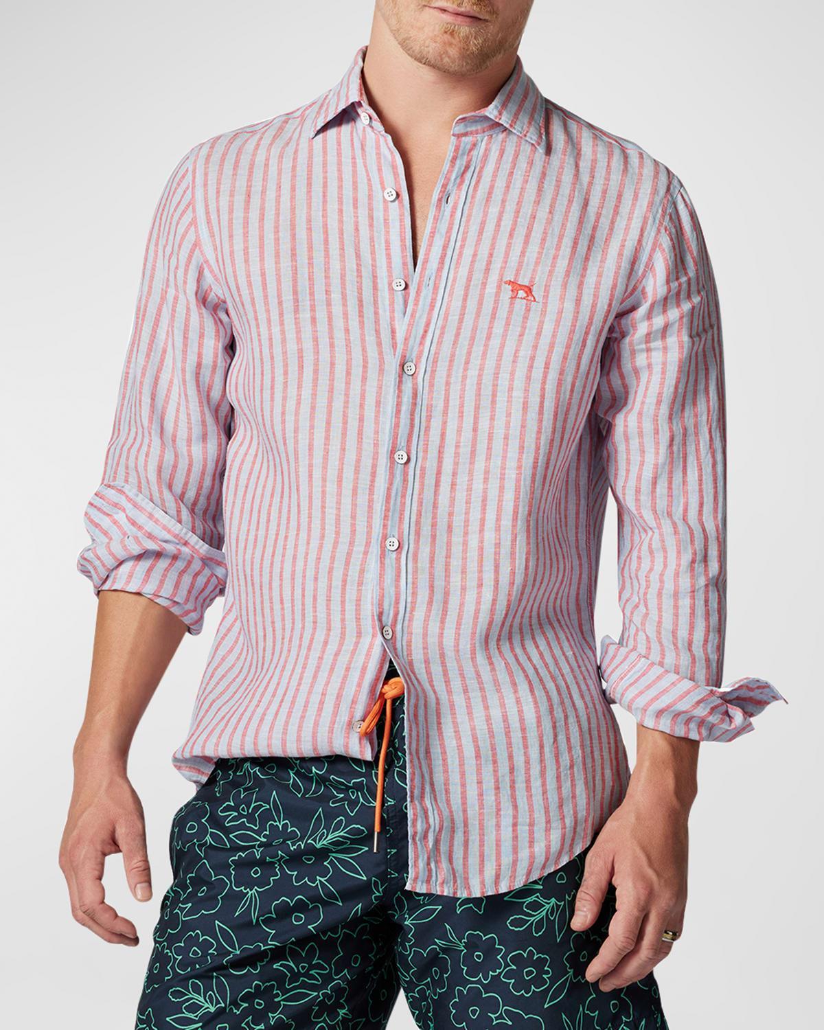 Rodd & Gunn McLean Park Slim Fit Linen Shirt Product Image