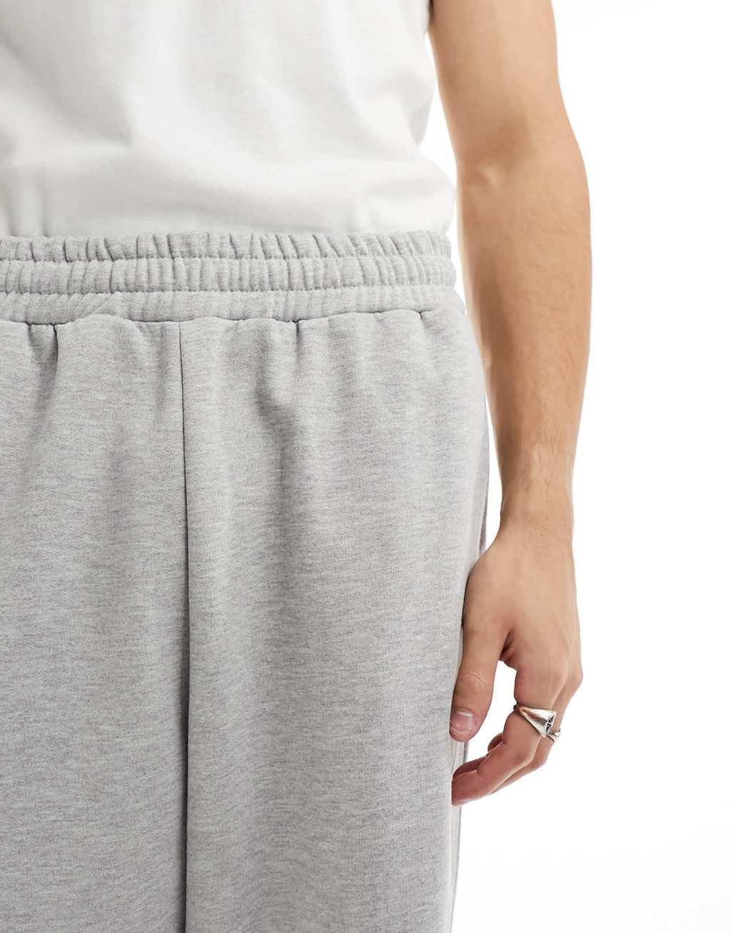 COLLUSION Relaxed skate sweatpants in gray heather  Product Image