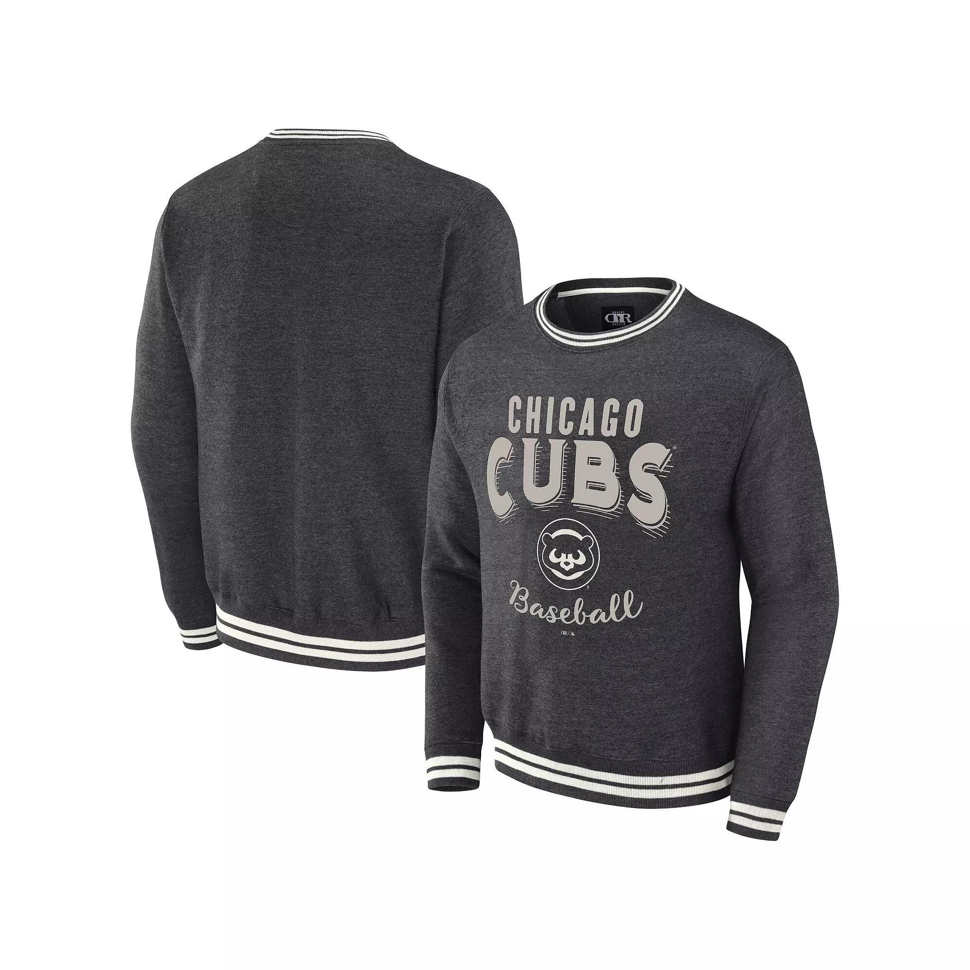 Men's Darius Rucker Collection by Fanatics  Heather Charcoal Houston Astros Vintage Pullover Sweatshirt, Size: 2XL Product Image
