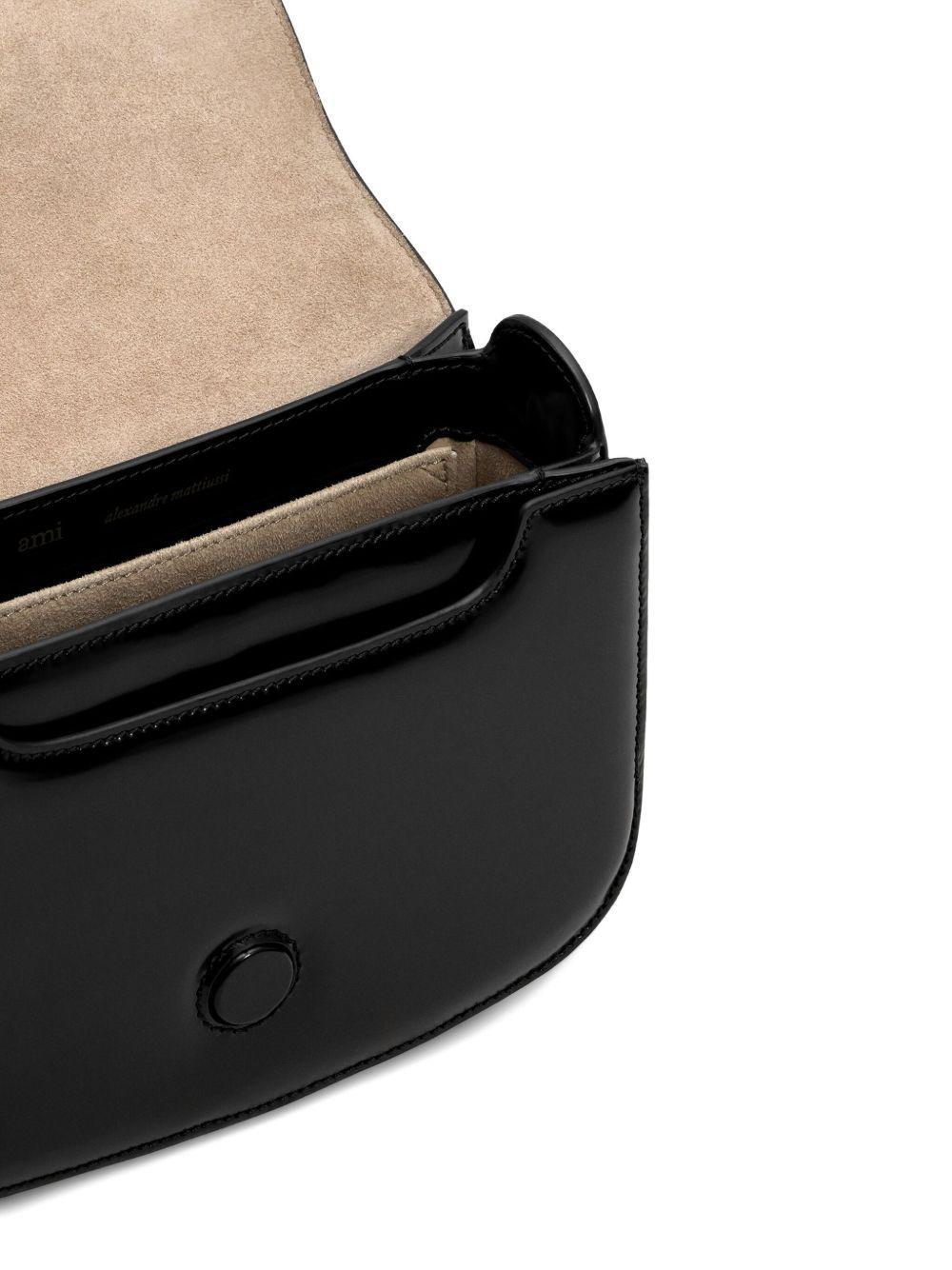 heart-motif leather shoulder bag Product Image