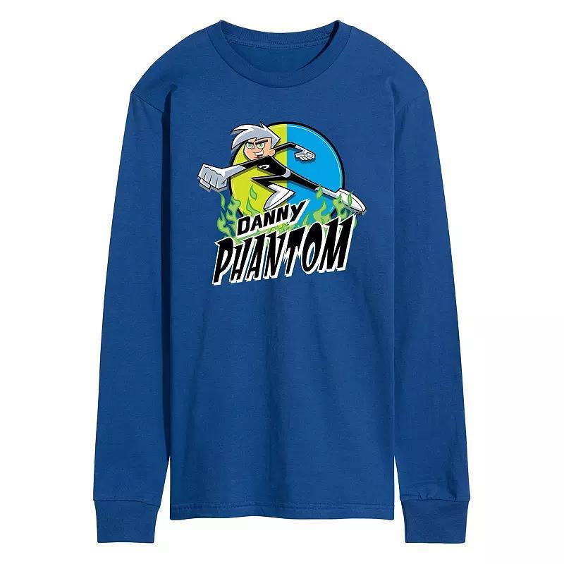 Mens Danny Phantom Danny Badge Graphic Tee Grey Gray Product Image